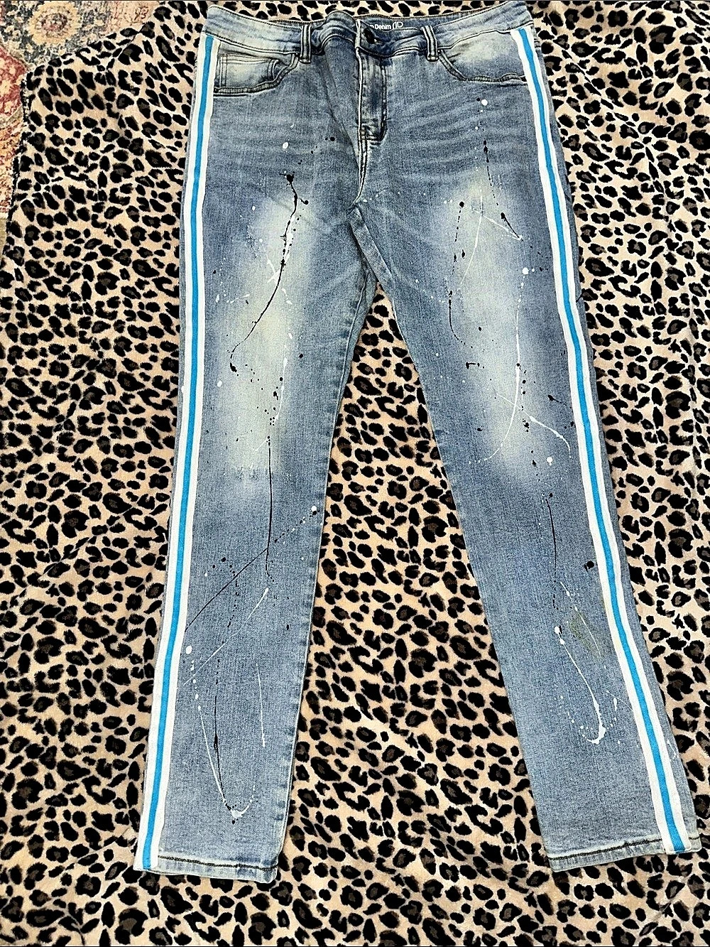 Crysp Denim Men's Color Block Jeans